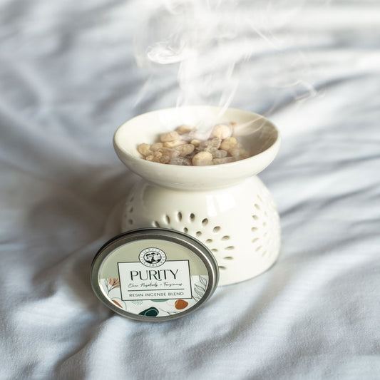 Ceramic Tealight Candle Warmer- Mini Oil Burner- Handmade Fragrance Warmer