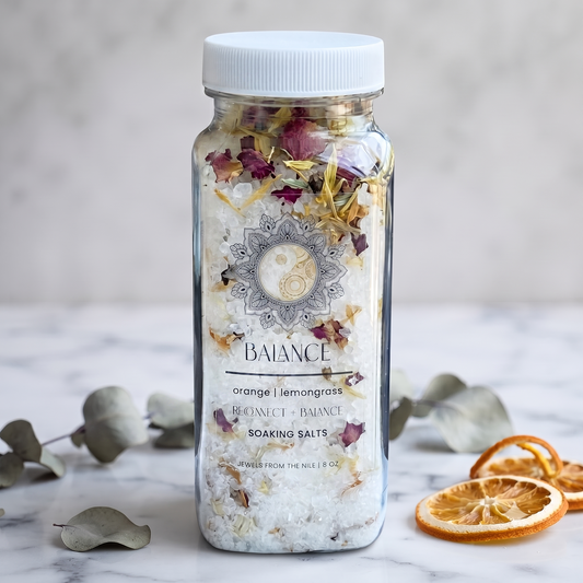 Balance Bath Soak | Lemongrass & Orange Ritual Salts for Reconnection (8oz)