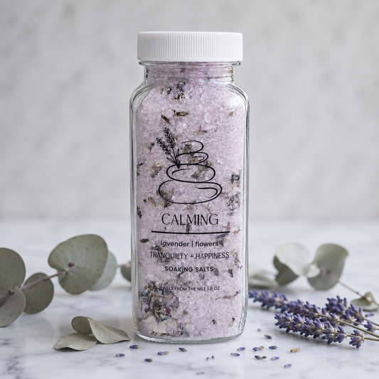 Calming Bath Soak | Lavender Stress-Relief Bath Salts for Rest & Renewal (8oz)