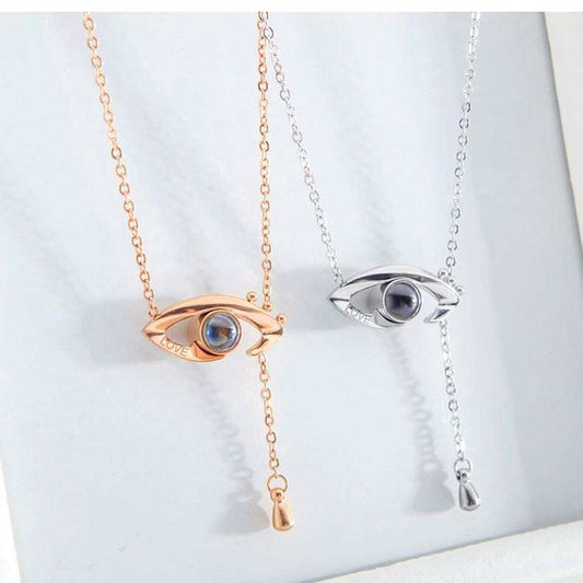 Sterling Silver 925 Evil Eye Necklace Pendant